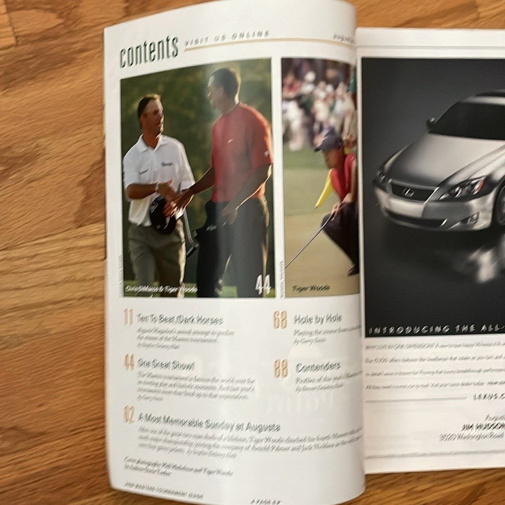 Masters Magazine A Guide to the 2006 Tournament Augusta National - Picture 4 of 4